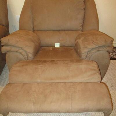 Suede Rocker Recliner