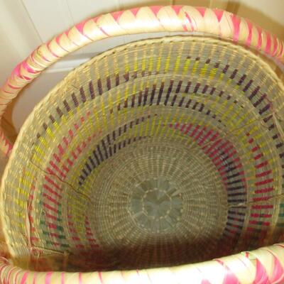 Woven Basket with Lid