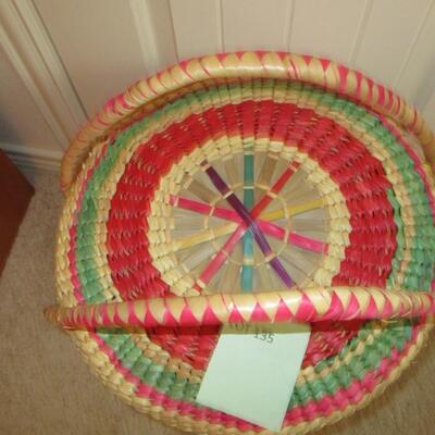 Woven Basket with Lid