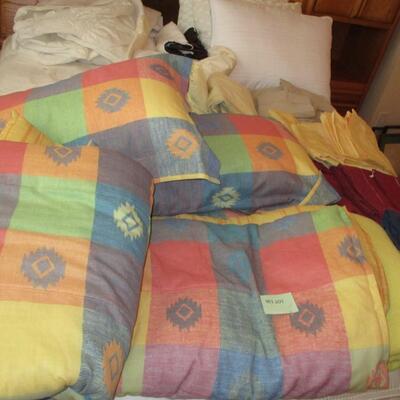 Comforter, Sheets, Pillows