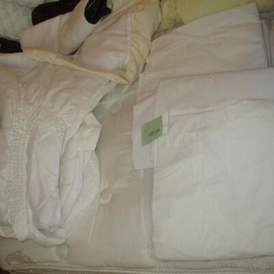 Comforter, Sheets, Pillows