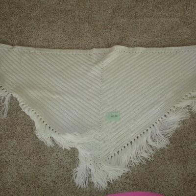 White Knitted Shawl
