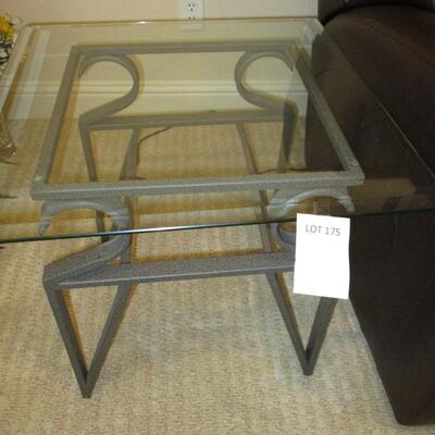 Glasstop End Table