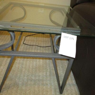 Glasstop End Table
