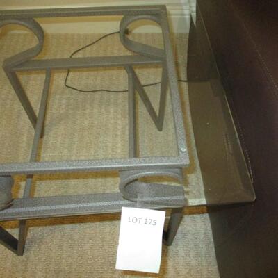 Glasstop End Table