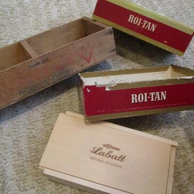 Cigar Boxes, Baskets, Cheese Box