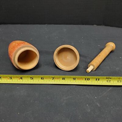 Wooden Patinated Juggler's Pin