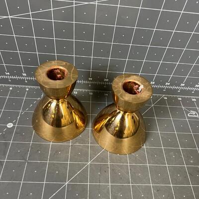 Brass Candle Stick Pair, 