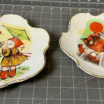 Norcrest Fine China Hand Painted Plates (2) 