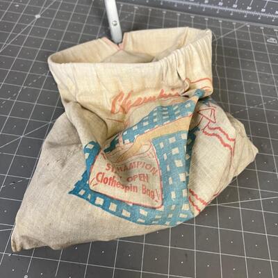 Vintage Clothes Pin Bag