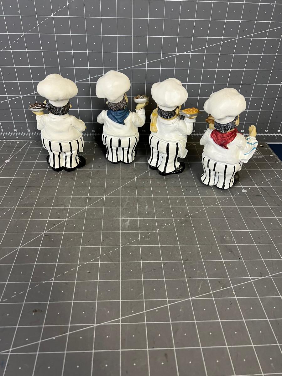 Set of 4 Chef Figurines
