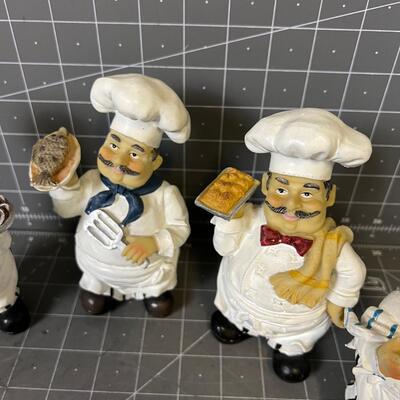 Set of 4 Chef Figurines