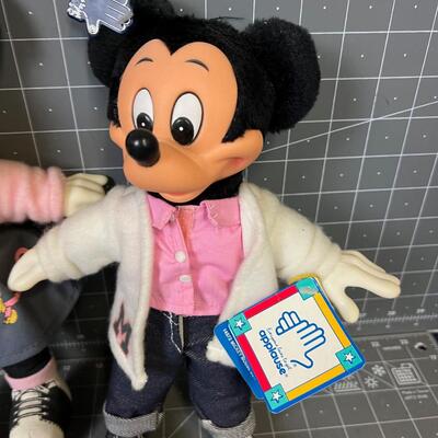Mickey & Mini Dolls with Tags 