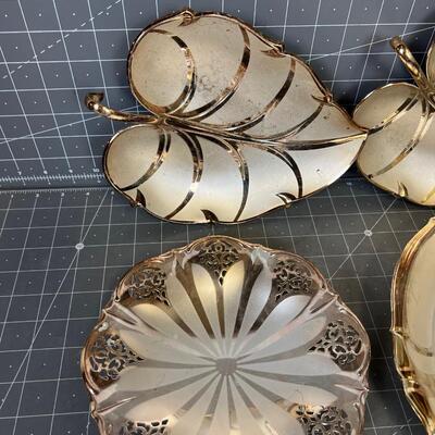 Metal Serving Dishes from the 60's (4-pieces) 