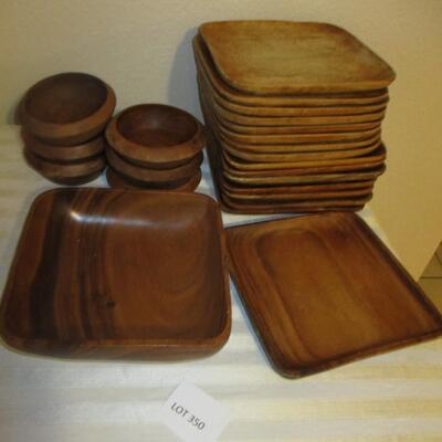 Walnut Plates & Bowls