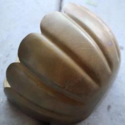 Vintage Brass wall pocket for flowers or plants