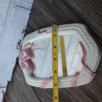 Vintage Burwood (Syroco) basket weave design mirror