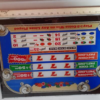 Vintage Slot machine glass