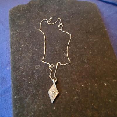 Petite Diamond Pendant on 14K Chain