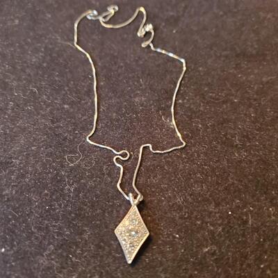 Petite Diamond Pendant on 14K Chain