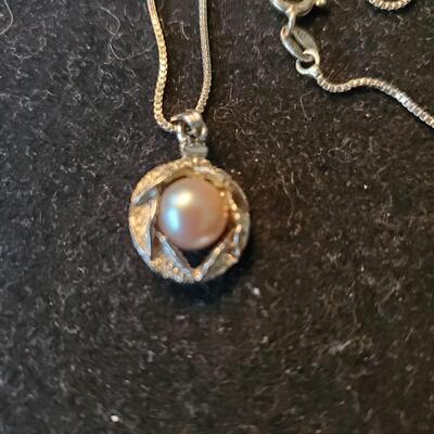 Pearl Pendant on 925 Chain