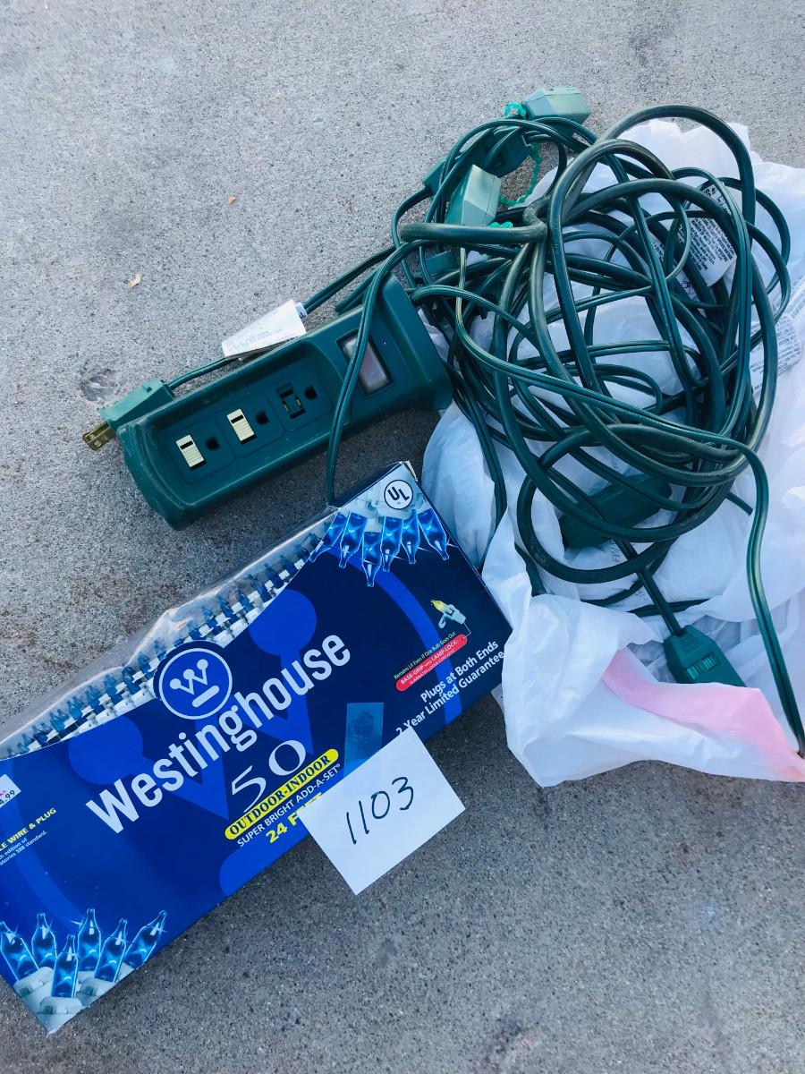 Extension Cord & String Lights