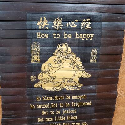 How to be happy wall hanging