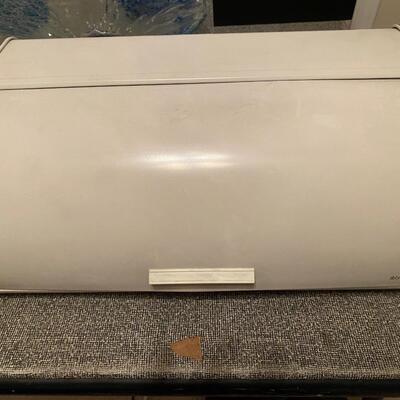 Metal bread box by Brabantia