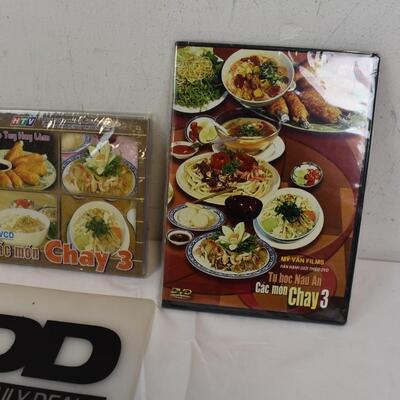 4 Foreign Cooking DVDs: Các món Chay 2-3, Nâú An Vui Ve 1 - New