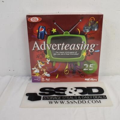 Adverteasing Game Age 12+ Trivia game of Ads you see & hear everyday! - New