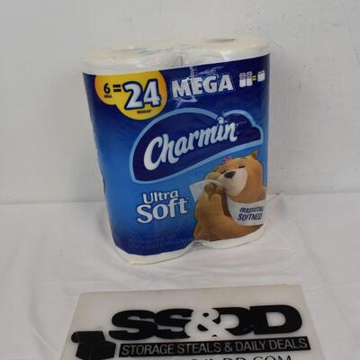 Mega Charmin Ultra Soft Toilet Paper. 4 Rolls - New