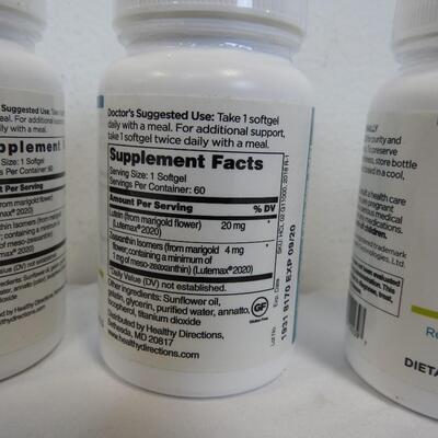 7 Bottles of 20mg Lutein Dietary Supplement - New