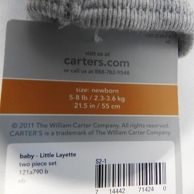 3 Baby Onesies Carter Baby: Sizes 3 Months and Newborn - New