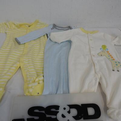 3 Baby Onesies Carter Baby: Sizes 3 Months and Newborn - New