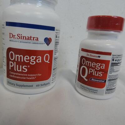 6 Bottles of Dr Sinatra Omega Q Plus Cardiovascular Health -New