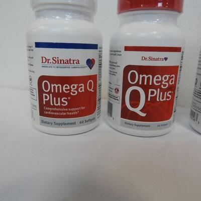 6 Bottles of Dr Sinatra Omega Q Plus Cardiovascular Health -New