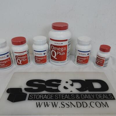 6 Bottles of Dr Sinatra Omega Q Plus Cardiovascular Health -New