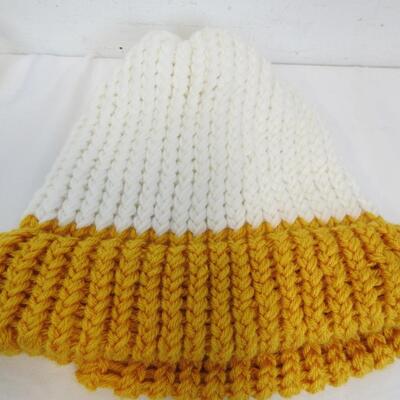 Overall Skirt (Size Small) and Knit Beanie - New