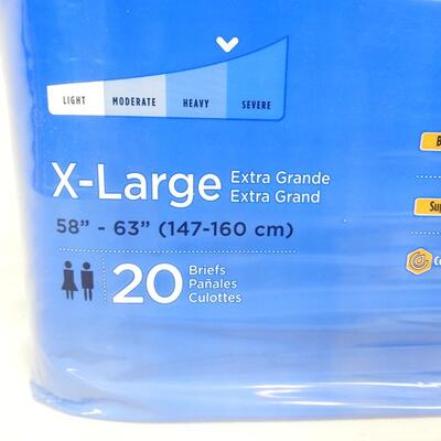 Attends Briefs Heavy Protection size X-Large qty 20 - New