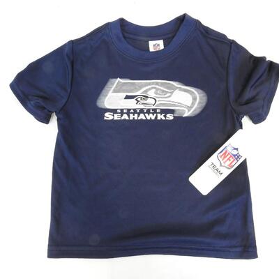 Qty 5 Seattle Seahawks NFL Team Apparel Kids Shirts, all size 3T - New