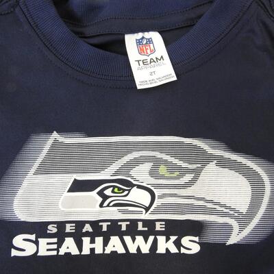 Qty 4 NFL Team Apparel Seattle Seahawks Kids Shirts all size 2T - New