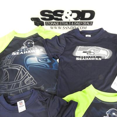 Qty 4 NFL Team Apparel Seattle Seahawks Kids Shirts all size 2T - New