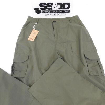 Lightweight Cargo Pants by wrangler, Olive Green, 34" waist 29" length - New