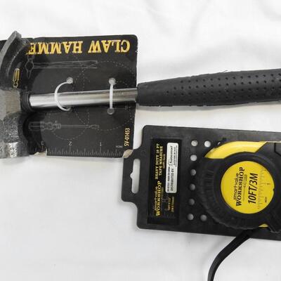 Smart Value Workshop Tools: Screwdrivers, Socket Set, Pliers, Tape, Hammer - New