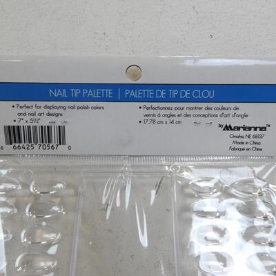 Qty 8 Pro Basic Marianna Nail Tip Palette, Clear - New