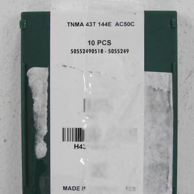 Tool-Flo Carbide Inserts TNMA 43T 144E AC50C Made in USA Pack of 10 Pieces - New