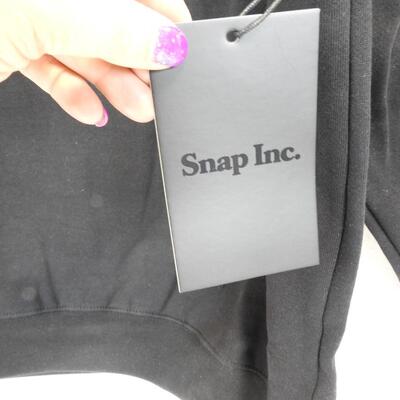 Snapchat Logo King Snap Inc 2018 Embroidered Tiger Black Sweatshirt Large - New
