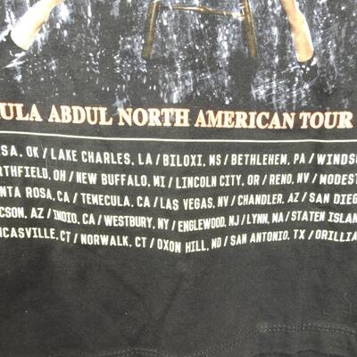 Qty 3 Paula Abdul Shirt Straight Up! VIP North American Tour 2018. 2 L/1 S - New