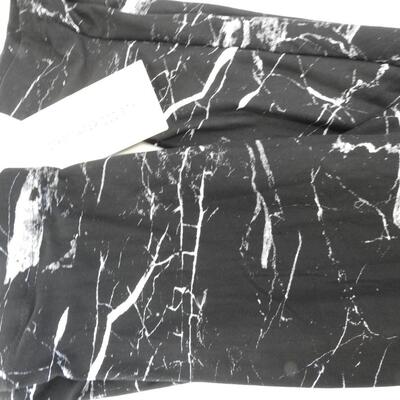 2 Pairs Small Leggings, Streetwear Society: Charcoal Words & Marble Prints - New