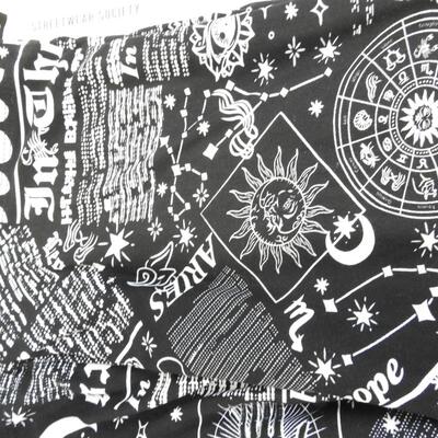 4 Pair Large Leggings Streetwear Society: Marble, Zodiac, Grafiti, & Words - New